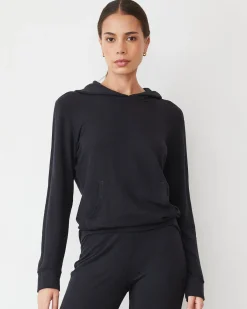 MONROW Supersoft Pullover Hoody FADEDBLACK Best